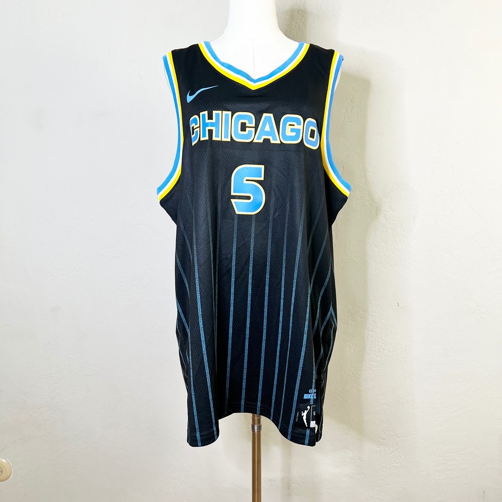 Chicago Sky Angel Reese Nike Basketball Jersey Womens XL Black New Explorer Ed.